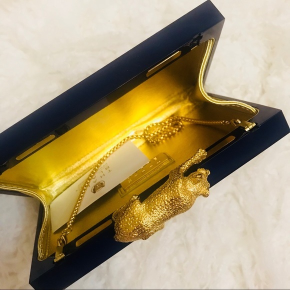 Thale Blanc Naj Leather Embellished Clutch - Picture 6 of 8